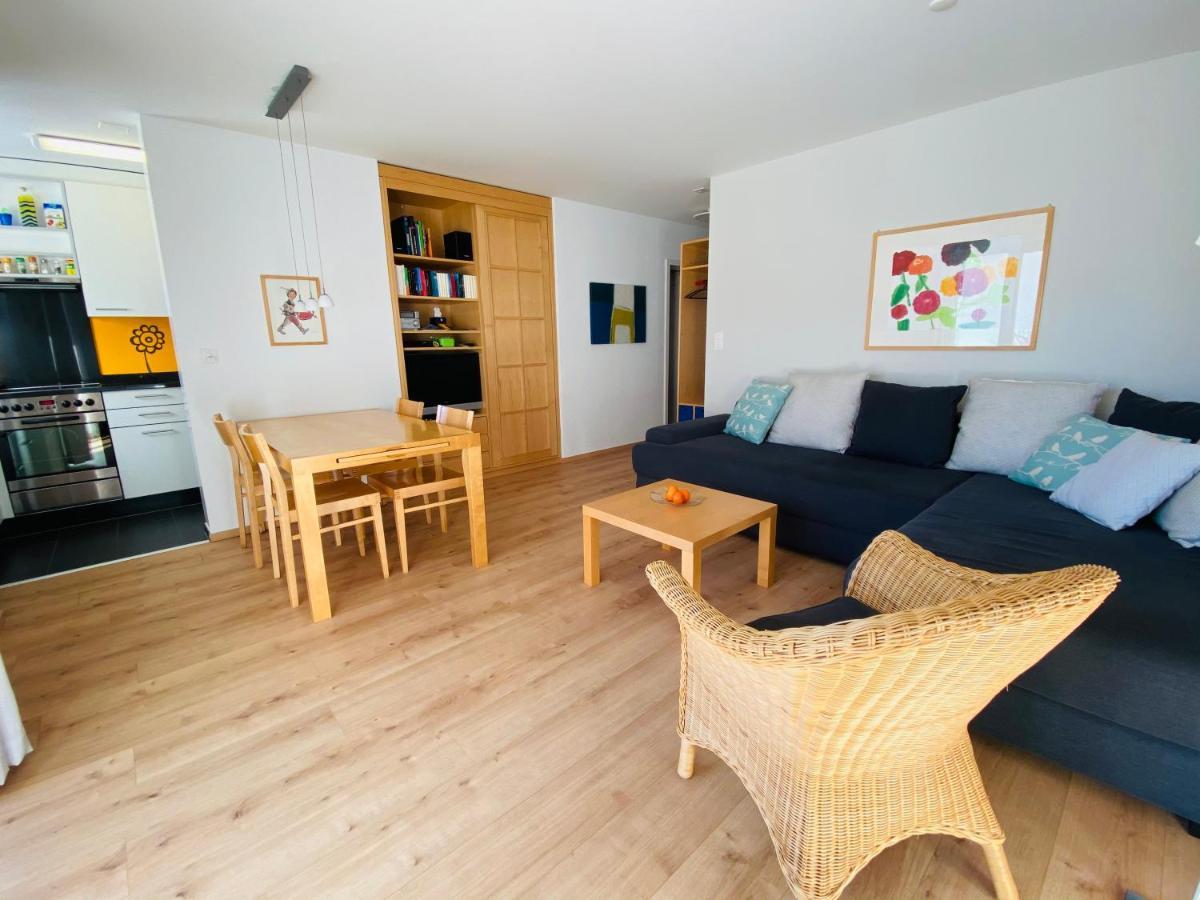 Ferienwohnung Casa Zundregn - Ein Bijou Mit Privater Terrasse Und E-Mobility Savognin Exterior foto